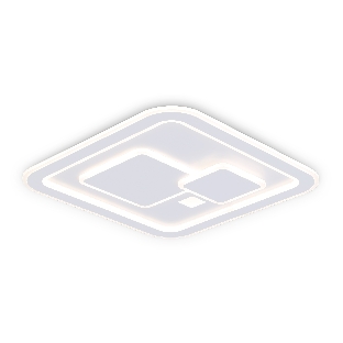 Светильник Ambrella light FA7712 WH белый 3000K-6400K 99W 480*480*60 (ПДУ РАДИО 2.4G)