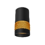 Светильник Ambrella light TN375 SBK/TI черный песок/янтарь GU5.3 D65*117, фото4