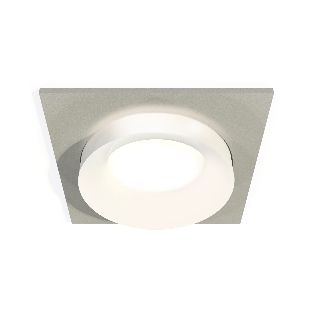 Комплект встраиваемого светильника Ambrella light XC7633041 SGR/FR серый песок/белый матовый MR16 GU5.3 (C7633, N7165)