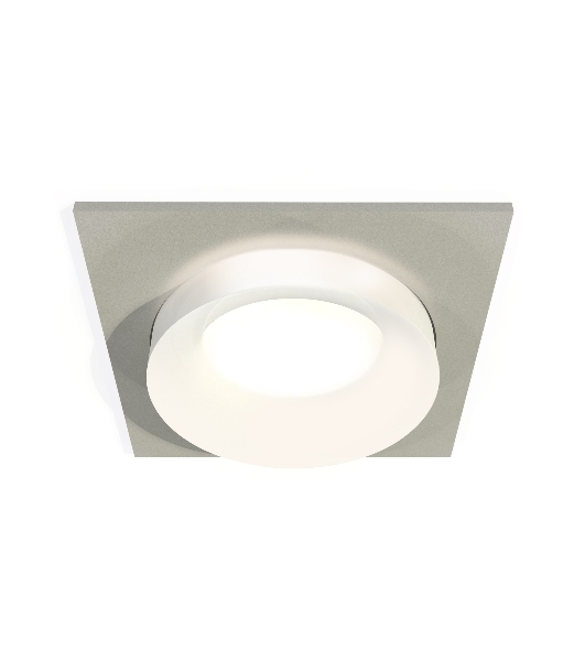 Комплект встраиваемого светильника Ambrella light XC7633041 SGR/FR серый песок/белый матовый MR16 GU5.3 (C7633, N7165)