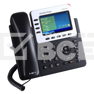 Телефон Grandstream GXP-2140, VoIP 2 Порта Ethernet 10/100/1000, 4 SIP линий, цветной TFT дисплей 480x272, HD Audio