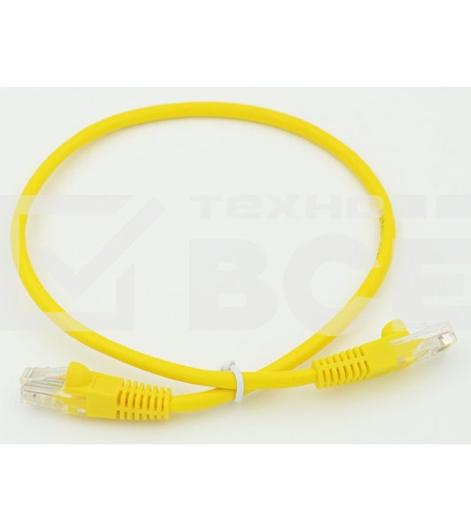 Патч-корд 5E Behpex 0.5m Yellow