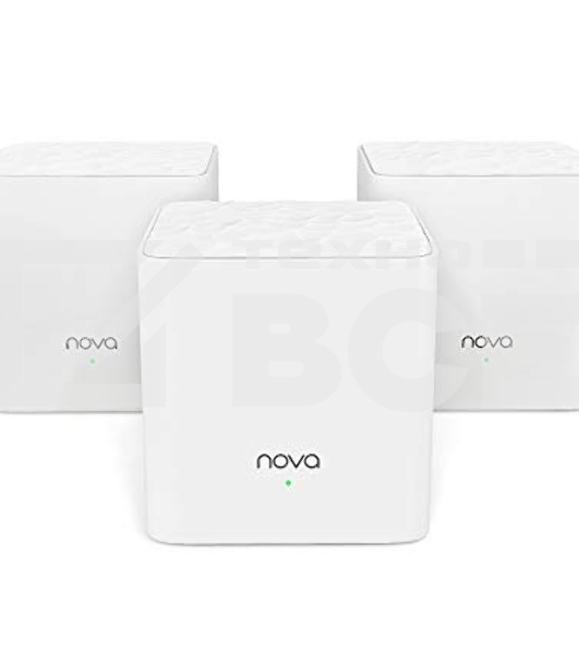 Двухдиапазонная Wi-Fi Mesh система Tenda nova MW3 (3 роутера) АС1200 , 2 порта fast ethernet RJ45