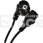 Кабель компьютер-розетка 220V (EURO) <VDE> 3G*0,5mm2 VCOM {CE021-CU} 1.8 метра, фото 1