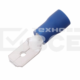 Клеммы,сжим Rexant(08-0333) КЛЕММА ПЛОСКАЯ изолированная (КПИ штекер - 6.3мм) 1.5-2.5мм (MDD2-250, VM2-250) (100 шт. в уп.)