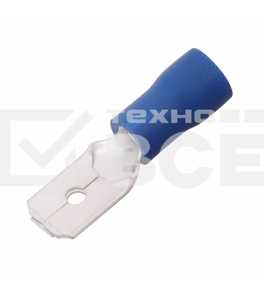 Клеммы,сжим Rexant(08-0333) КЛЕММА ПЛОСКАЯ изолированная (КПИ штекер - 6.3мм) 1.5-2.5мм (MDD2-250, VM2-250) (100 шт. в уп.)
