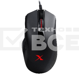 Мышь проводная A4Tech Bloody X5 Max черный, 10000 dpi, USB, кнопки - 9
