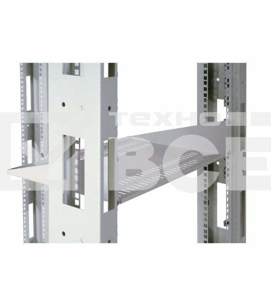 Полка стационарная ЦМО МС-40 2U нагр.:15кг. 19' 400мм серый (упак.:1шт)