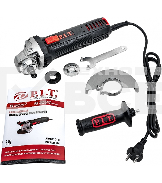Угловая шлифовальная машина PWS125-C4 PIT
