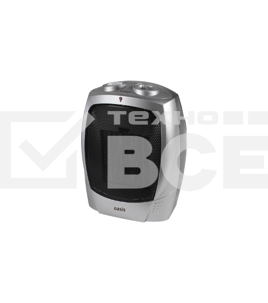 Тепловентилятор Oasis KS-15 серый, 1500 Вт, 20 м2