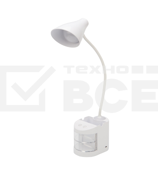 Светильник настольный Rexant Click Shift с ночником, на основании, LED, 6 Вт, 4000 К, диммируемый 3 ступени, заряжаемый (автономный режим 3 часа)