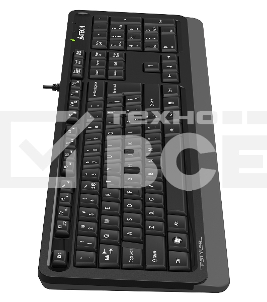 Клавиатура A4Tech Fstyler FKS10 проводная, USB, черный/серый