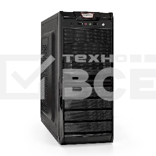 Компьютерный корпус Miditower ExeGate EX293804RUS XP-329S-XP500 (ATX, БП XP500 с вент. 12см, 2хUSB, аудио, черный)