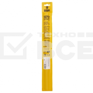 Бур по бетону, двойная спираль, Cobalt W-tip, 18x310 мм, SDS PLUS Denzel