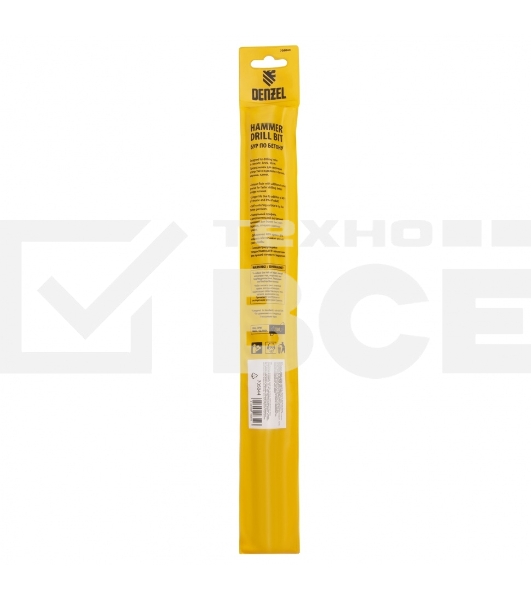 Бур по бетону, двойная спираль, Cobalt W-tip, 18x310 мм, SDS PLUS Denzel