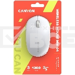 Мышь беспроводная Canyon MW-04 белый, 1200 dpi, Bluetooth, кнопки - 3, фото6