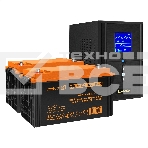 Комплект ИБП EX295988RUS + батарея 120Aч EX285657RUS 2шт (инвертор, синус, для котла) ExeGate SineTower SZ-1500.LCD.AVR.2SH.1C13.USB <1500VA/1200W, чистый синусоида, LCD дисплей, AVR, 2*Schuko+1*C13, USB, линейно-интерактивный, Black> + батарея ExeGate HR, фото2