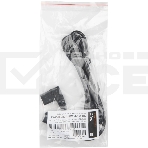 Кабель питания Hyperline PWC-IEC13A-IEC14-1.8-BK  монитор-компьютер IEC 320 C13 (угловая) - IEC 320 C14 (3x0.75), 10A, прямая вилка, 1.8м, цвет черный, фото 1