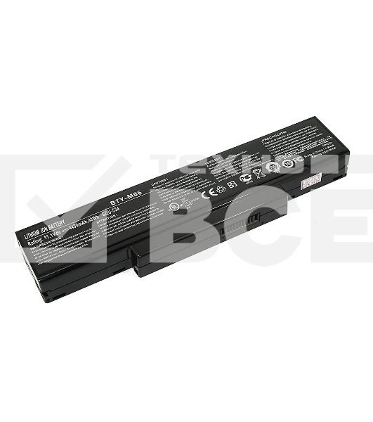 Аккумуляторная батарея для ноутбука MSI GX600 GX610 GX620 11.1V 4400mAh