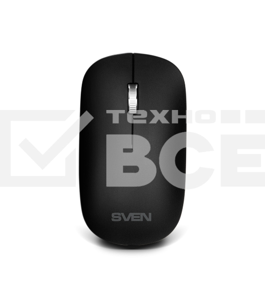 Беспроводной набор Sven ножничная клавиатура + мышь KB-C2550W чёрный (109 кл.,12Fn, 1000DPI, 2+1 кл.)