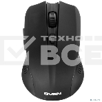 Мышь беспроводная SVEN RX-350W черный, 1400 dpi, радиоканал, USB, кнопки - 6, фото2