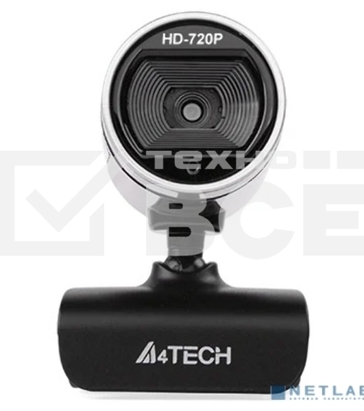 Камера Web A4Tech PK-910P черный 2Mpix (1280x720) USB2.0 с микрофоном