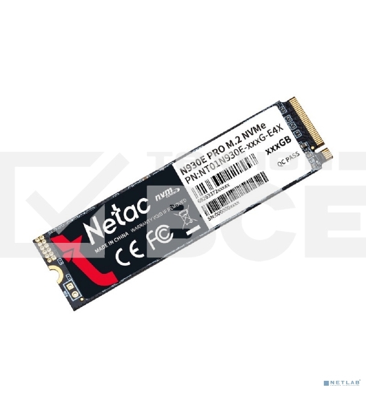Накопитель SSD Netac N930E Pro, 512GB, PCIe 3.0 x4, M.2 2280, NVMe, R/W 2080/1700