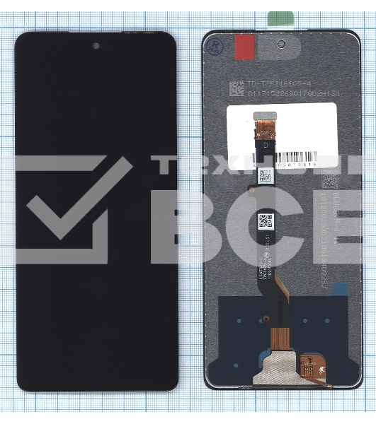 Дисплей (модуль) для Infinix Hot 40 Pro (X6837) в сборе с тачскрином черный