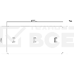 Столешница Cactus CS-TD2-LR 120x60x1.8см дуб антик, фото5