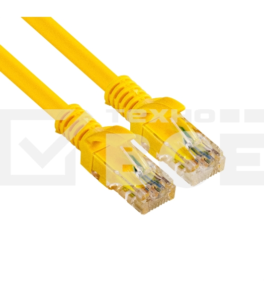 Патч-корд ExeGate UTP-RJ45-RJ45-C6-1M-YL, UTP, cat.6, 1м, желтый