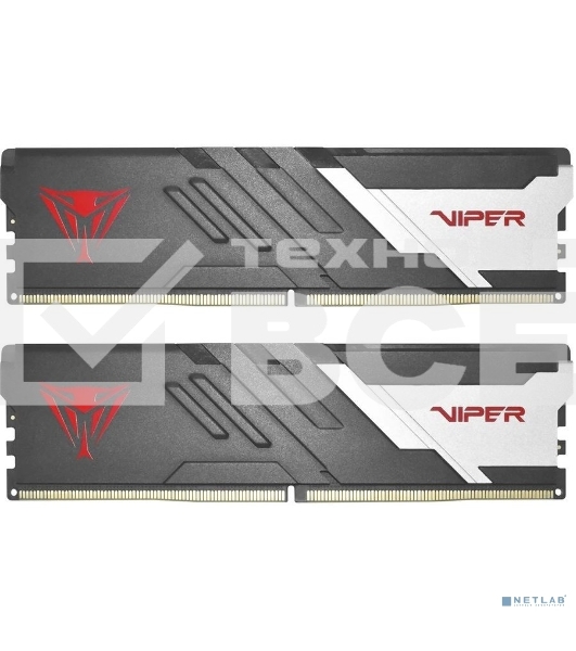 Оперативная память Patriot Viper Venom, DDR5, 16GB (2x8GB), 5200MHz, CL36, с радиатором, черный