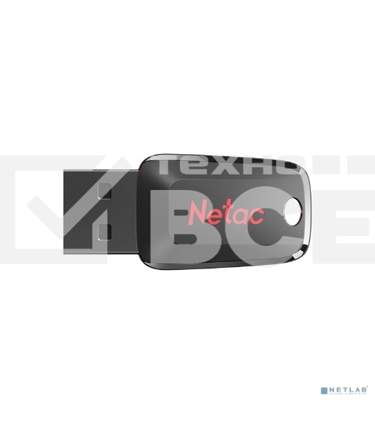 Флеш диск Netac 128Gb U197 NT03U197N-128G-20BK USB2.0 черный/красный