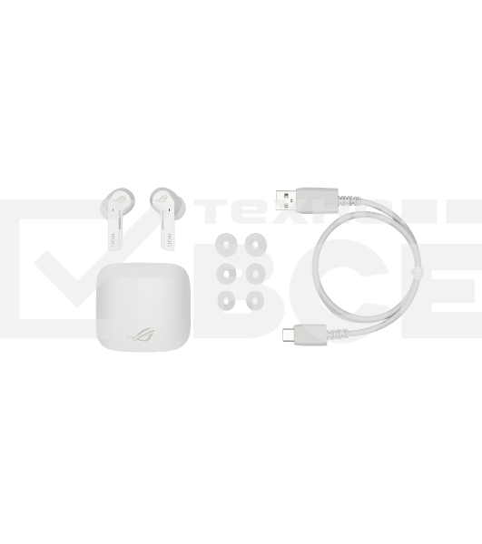 Гарнитура ASUS ROG CETRA TRUE Wireless WHT 90YH03X1-B5UA00