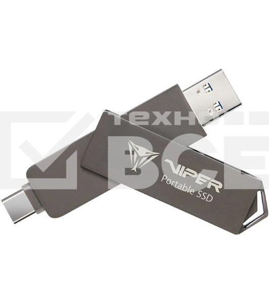 Внешний SSD Patriot Viper PVP30 USB-C 1Tb 2.5' USB-A черный