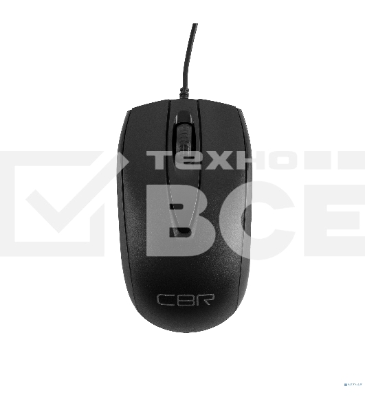 Мышь проводная CBR CM 124 черный, 1000 dpi, USB, кнопки - 3