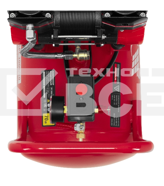 Компрессор безмасляный малошумный SPC 3000/50, 3000 Вт, ресивер 50 л, 520 л/мин MTX