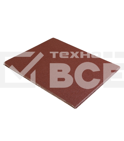 Шкурки шлифовальные Kranz в листах на тканевой основе, водостойкие 230х280мм, Р100 (10 шт/уп)