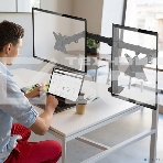 Кронштейн для монитора Kromax CASPER-508 черный 4 шт/уп. 10