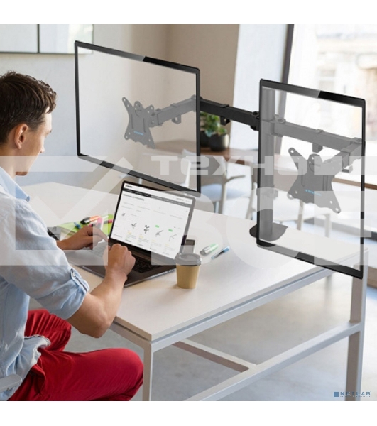 Кронштейн для монитора Kromax CASPER-508 черный 4 шт/уп. 10