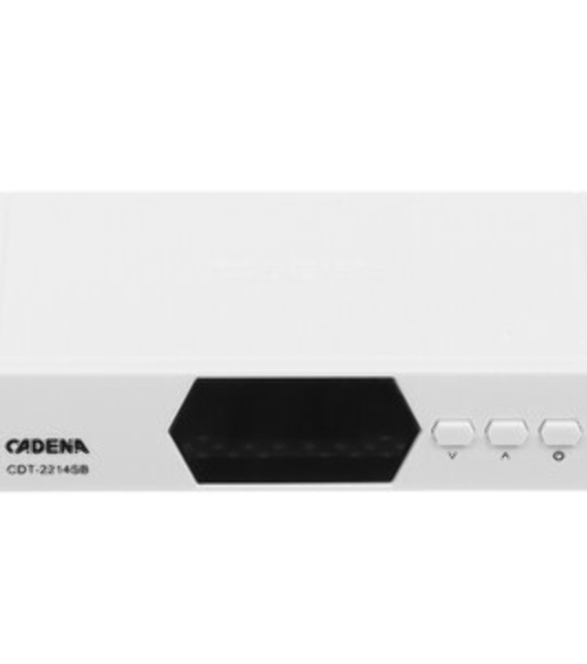 Приставка для цифрового ТВ Cadena CDT-2214SB белый, DVB-T2, DVB-T, HDMI, USB 2.0