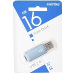 Флешка USB Smartbuy V-Cut series blue (SB16GbVC-B), 16Gb, USB 2.0, R/W 25/15, синий, фото4