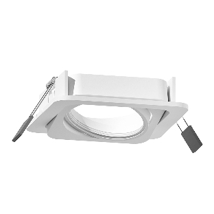 Корпус светильника C7658 SWH белый песок 120*120*H25mm MR16 GU5.3