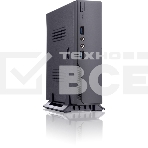 Компьютерный корпус с внешним блоком питания 120Вт. Сase Foxline mITX 120W ext., DC-converter, 2xUSB3.0, 1x40mmFan, Black, VESA, powercord, фото 1