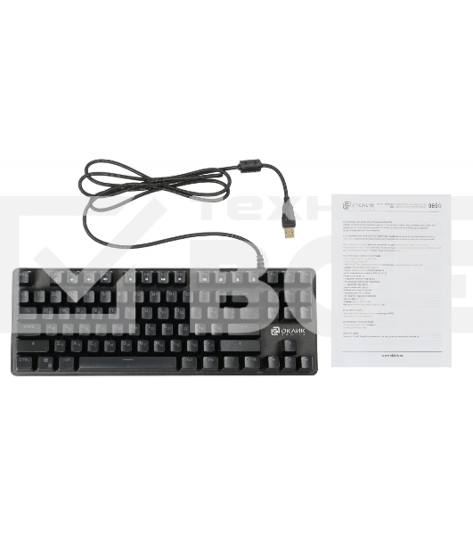 Клавиатура Oklick 969G SHOTGUN проводная, USB, черный