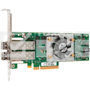 Контроллер Qlogic QLE2672-CK 16Gb Dual Port FC HBA x8 PCIe LC multi-mode optic
