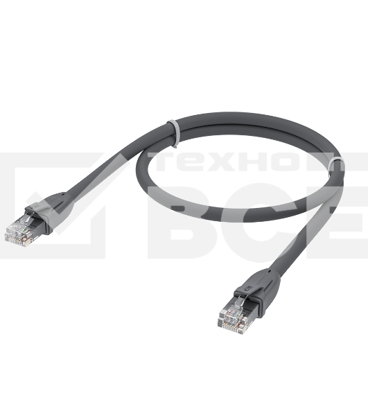 Патч-корд GCR прямой 2.0m UTP кат.6, серый, 24 AWG, ethernet high speed, RJ45, T568B, GCR-52592