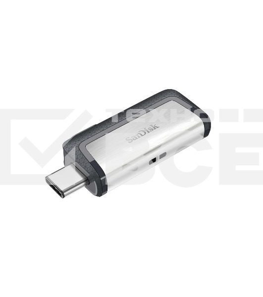 Флеш диск Sandisk 64Gb Ultra Dual SDDDC2-064G-G46 USB3.0 серый/узор