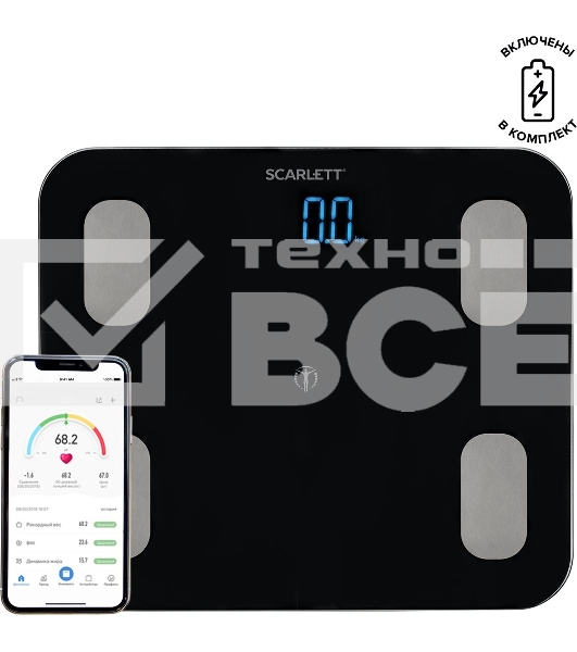 Весы Scarlett SC-BS33ED46 (черный)