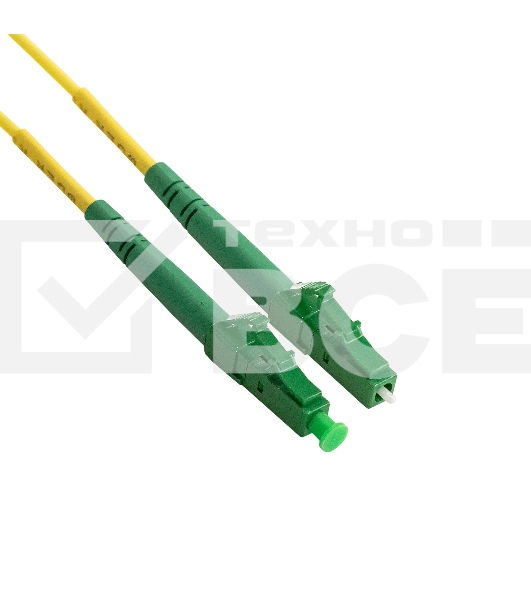 Патч-корд волоконно-оптический ExeGate FC-S-9-LC/APC-LC/APC-3M-LSZH (Шнур ВО SM 9/125 (OS2/G.652.D), LC/APC-LC/APC, Simplex, LSZH, 3м)