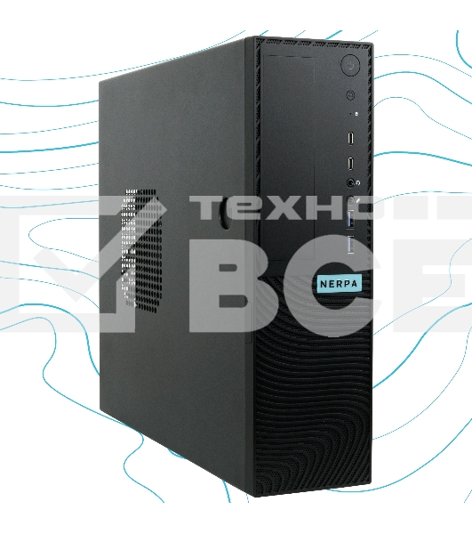 Компьютер NERPA BALTIC I130 SFF  Intel Pentium Gold G7400(3.7Ghz)/8192Mb/256SSDGb/noDVD/Int:Intel UHD Graphics 710/war 1y/6kg/black/noOS + 300W, Kbd&m